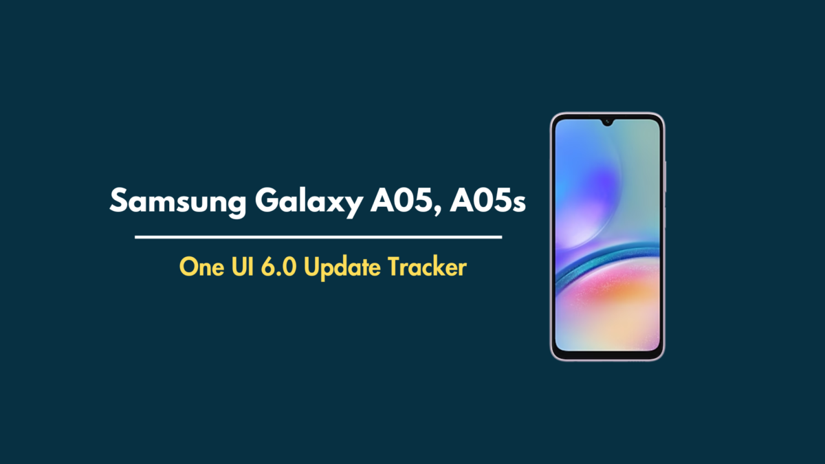 Galaxy A05, A05s One UI 6.0 update