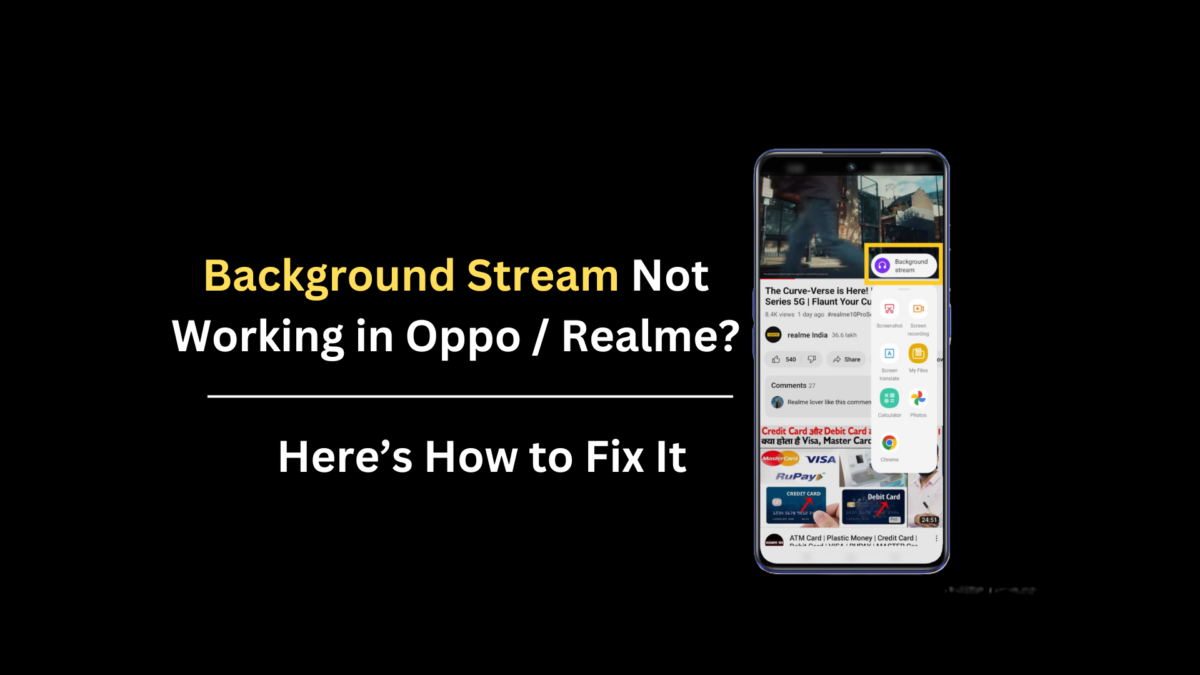 Background Stream Not Working in Oppo Realme