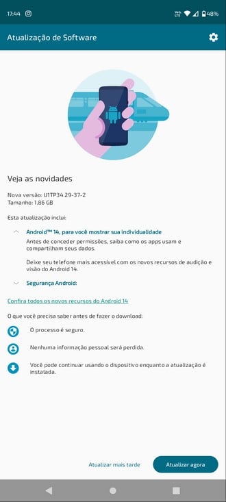 Moto G53 5G Android 14 update