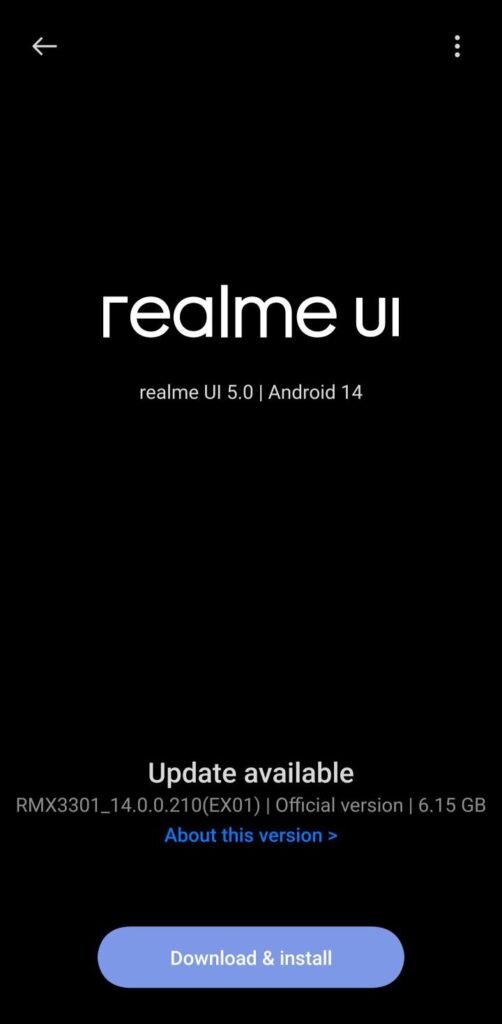 Realme GT 2 Pro Android 14 Realme UI 5.0 update