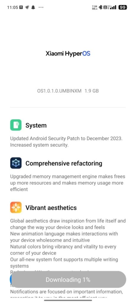 Xiaomi 13 Pro HyperOS update