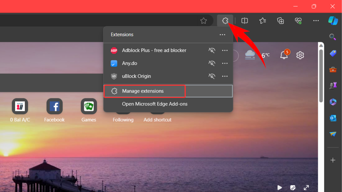 Extensions in Edge