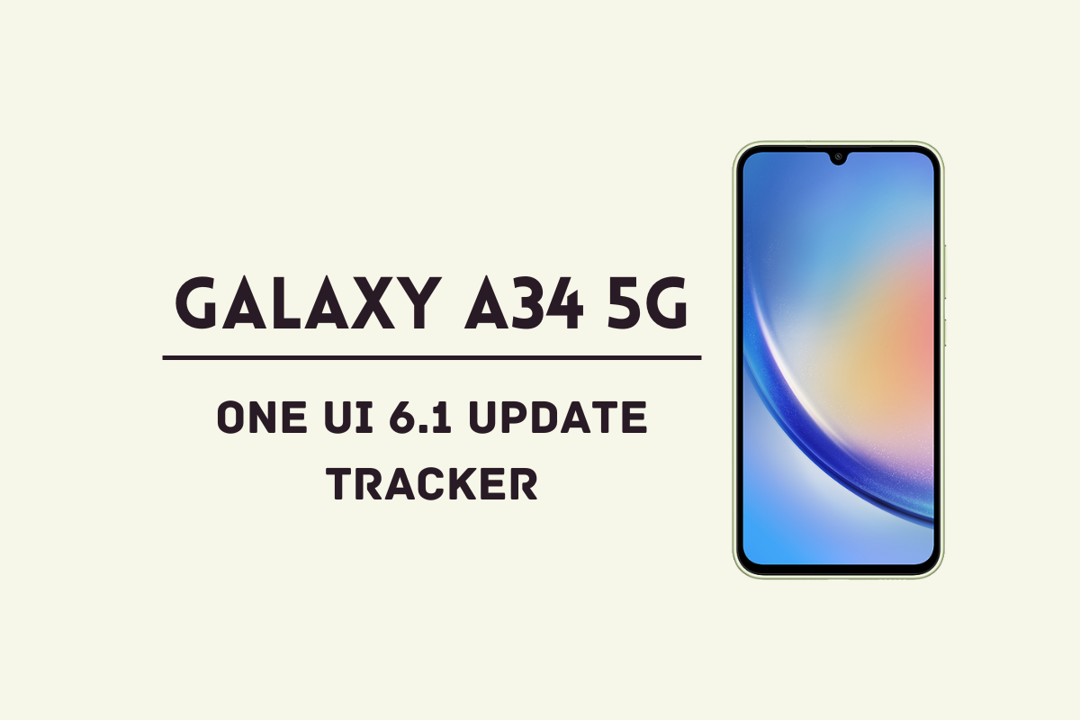 Samsung Galaxy A34 5G One UI 6.1 update